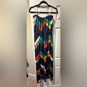 Three pink hearts strapless dress